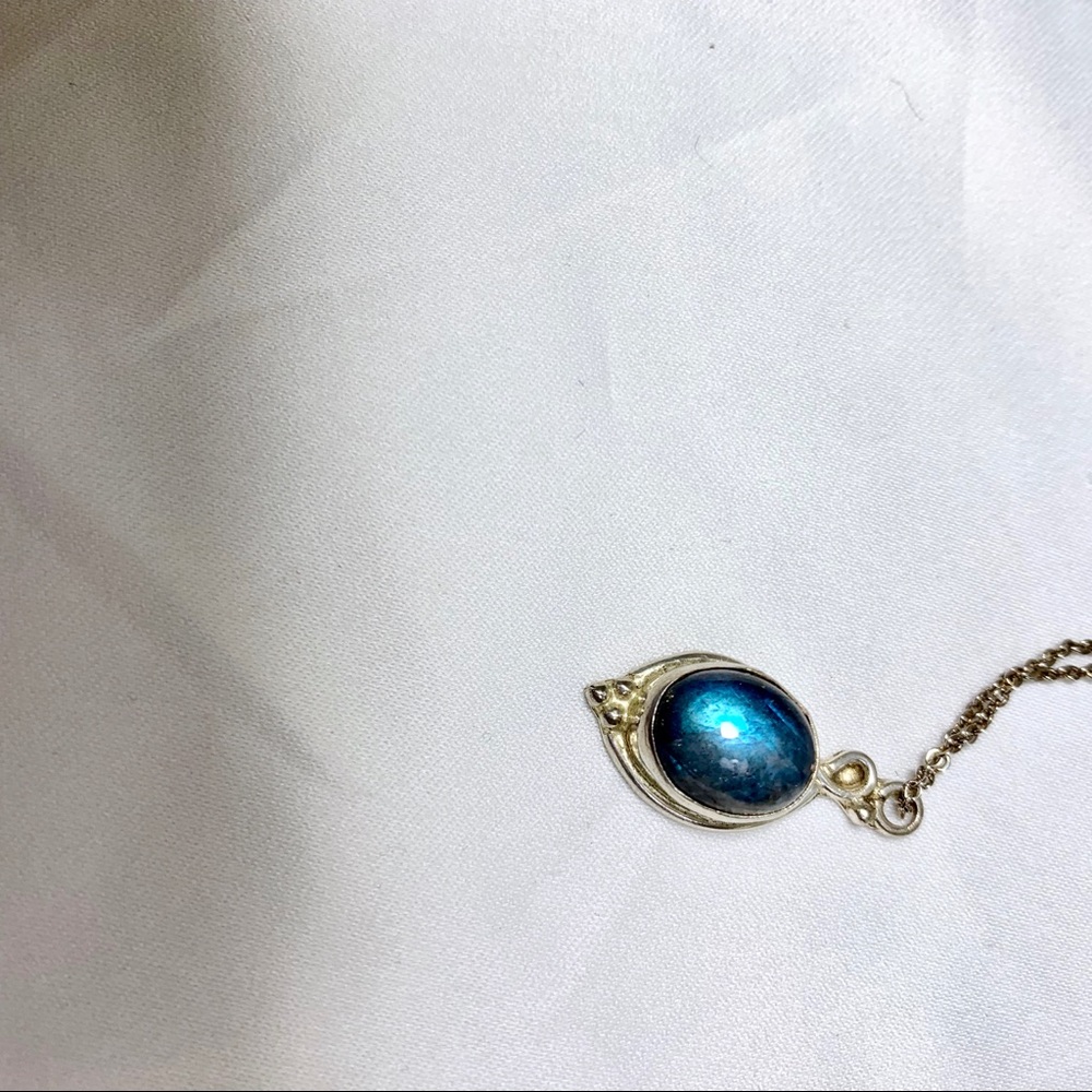 Labradorite VINTAGE 925 - Picture 2 of 2